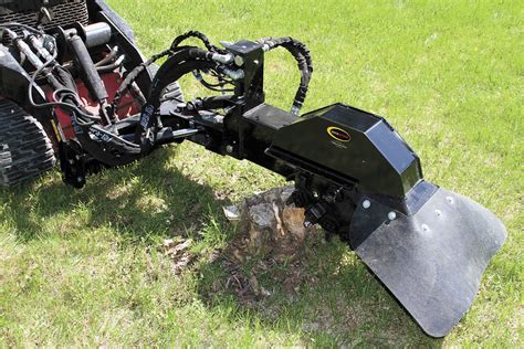 stump shredder for skid steer|quick stump away grinder.